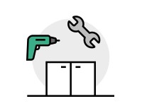 Montageservice für Friedrich Küpper Hängeschränke oder Beistelltische