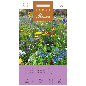 Samen Mauser Mélange de fleurs Landleben avec plus de 50 fleurs d'été pour jardins naturels.