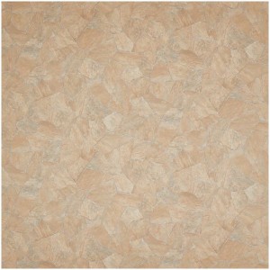 Revêtement de sol CV beige aspect pierre cassée, moquette au mètre.