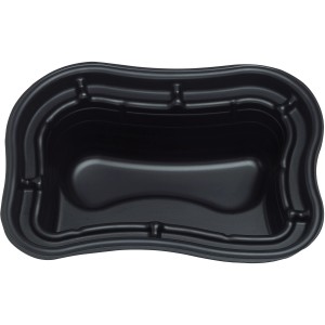 Vaschetta per laghetto Oase PE 500 in plastica nera per laghetti da giardino.