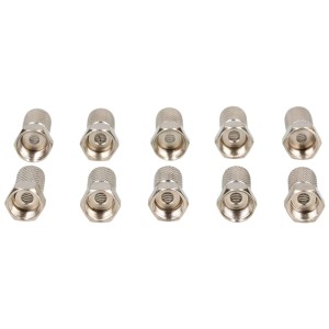 Lot de 10 connecteurs F Schwaiger 7 mm à visser pour câble coaxial.
