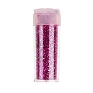Glorex Bio-Glitter fine Pink, barattolo da 10g di glitter per lavoretti.