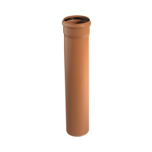 Tubo fognario Marley DN 125, lunghezza 1 m, in PVC per acque reflue.