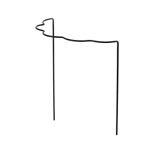 Supporto per arbusti semicircolare ondulato, 100 cm, in acciaio zincato per il giardino.