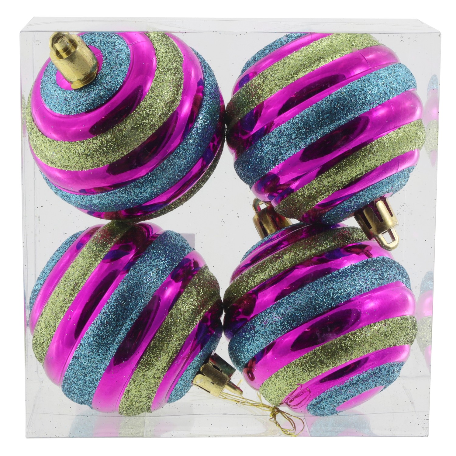 Weihnachtsbaumkugeln Candy Bunt Ø 6 cm / 4 Stk. kaufen bei OBI