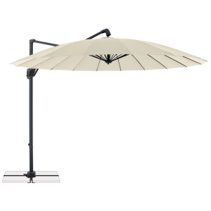 Doppler Parapluie à balancier Life Zen Sable / Anthracite Ø 300 cm