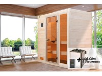 Weka Massivholzsauna Valida 2 Sparset Glastür/Fenster OS 7,5 kW Weka Massivholzsauna Valida 2 Sparset Glastür/Fenster OS 7,5 kW