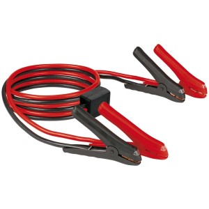 Cavi di avviamento BT-BO 25/1 A LED SP con cavi rossi e neri e pinze.