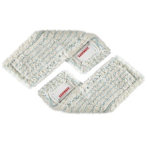 Leifheit Set de housses de rechange Profi XL, 2 housses en coton et Suprafibre blanc-gris clair.