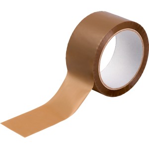 Ruban adhésif d'emballage brun LUX, 66 m x 50 mm, pour sceller les cartons.