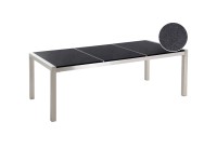 Beliani Gartentisch Grosseto Granit Schwarz Poliert (HxBxT) 74 x 100 x 220 cm Beliani Gartentisch Grosseto Granit Schwarz Poliert (HxBxT) 74 x 100 x 220 cm