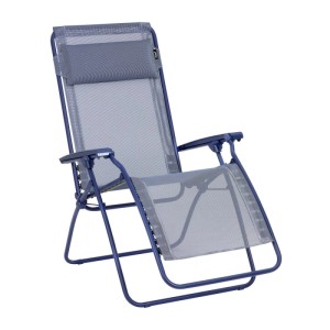 Lafuma Lettino Relax R Clip Batyline® Indigo, regolabile con poggiatesta.