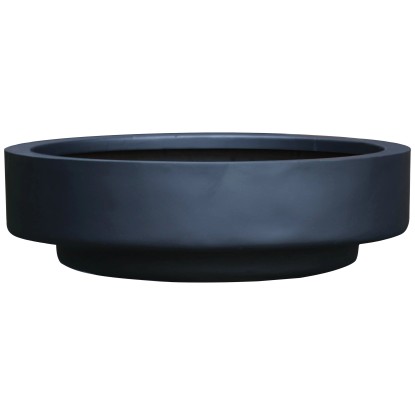 Pflanzschale Fiberstone Anthrazit rund Ø 30 cm / Höhe 8 cm