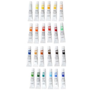 I Am Creative Set di 24 colori acrilici, tubi da 12 ml in vari colori.