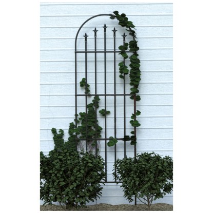 Neogard Rankgitter mit französischem Rundbogen Schwarz 60 x 203 cm