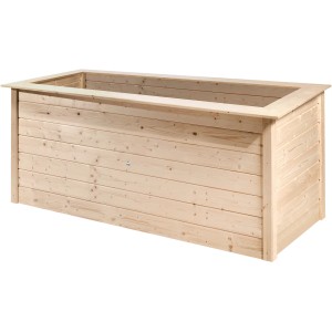 Jardinière surélevée Weka Herba en bois d'épicéa naturel, 205x80x81cm, idéale pour les légumes et les herbes.