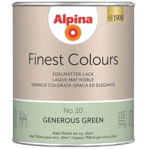 Dose Alpina Finest Colours Buntlack Generous Green, 750ml, edelmatt.