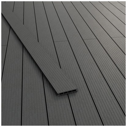 Terrassendiele WPC Anthrazit 14,5 x 300 cm / Stärke 21 mm