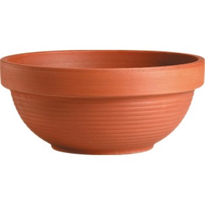 Pot de fleurs Deroma en terre cuite, Ø 27 cm, design classique pour jardin et balcon.
