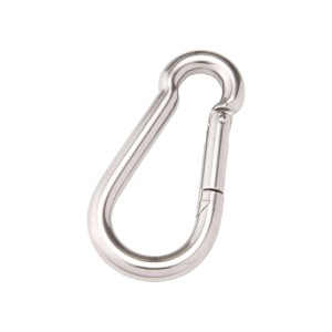 Moschettone Conacord FW, acciaio, 4 mm x 40 mm, per applicazioni versatili.