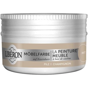 Libéron Möbelfarbe auf Kaseinbasis, Farbton Pilz, 0,075 l Dose.