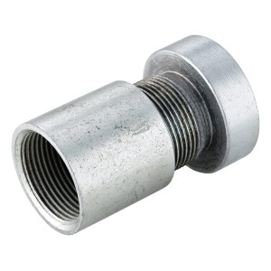Testa di battuta con manicotto, 41,9 mm, acciaio zincato per filtri a punta e tubi di prolunga.
