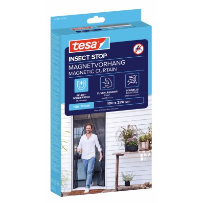 Tesa® Zanzariera magnetica a chiusura automatica 100 x 220 cm