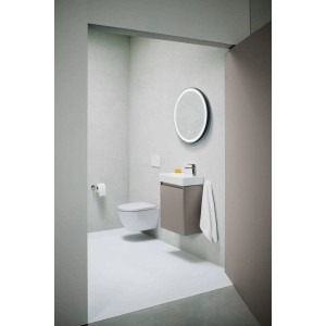 Lave-mains Laufen Pro X, céramique blanche, vasque à gauche, trou de robinet à droite, suspendu.
