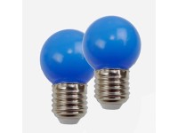 Easy Connect Lampe LED E27 Bleu Set de 2