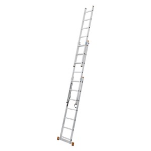 Scala multiuso Krause, 3 sezioni, in alluminio con 3x7 gradini. Scala versatile.
