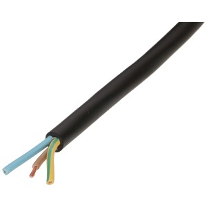 Cavo GDV nero H07RN-F3G1.5, cavo flessibile in gomma da 20 m per carichi medio-alti.