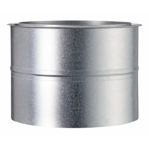 OBI Douille murale Ø 150 mm en aluminium pour cheminée et poêle.