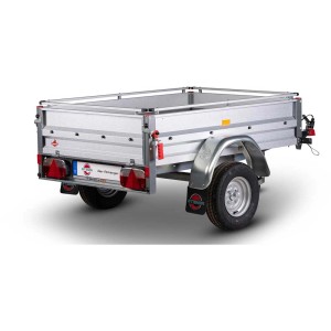 Remorque Stema Variolux 550 avec rambarde, roue jockey et antivol.