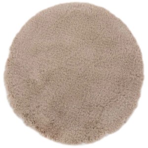 Coussin de siège rond Coste taupe (Ø 40 cm) en polyester pour plus de confort.