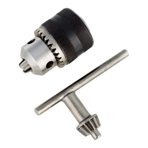 Mandrino a cremagliera LUX R 10 mm con chiave per trapani.