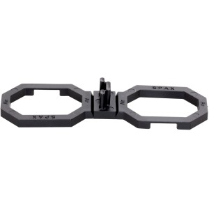 Entretoise Spax Air noire en plastique pour terrasse, 40 pièces.