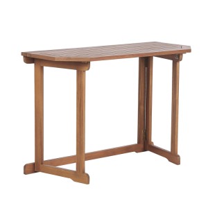 Tavolo da giardino pieghevole Beliani Treia in legno di acacia marrone chiaro, 74x47x110 cm.