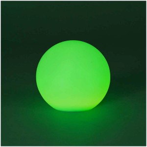 Boule solaire LED verte Bubble, Ø 30 cm, avec télécommande pour une décoration solaire d'ambiance.