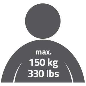 Image symbole : rehausseur de siège de WC Ridder Sam, charge max. 150 kg.