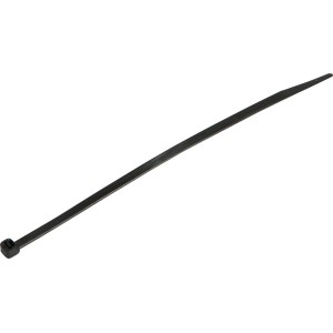 Serre-câble noir OBI, 150x3,6 mm, pour regrouper et fixer les câbles.