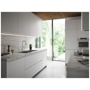 Weisse Nordlux LED Unterbauleuchte Renton 110 in moderner Küche.