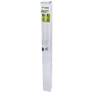 Douille de sol Premium Windhager emballée pour voile d'ombrage, aluminium 90cm.