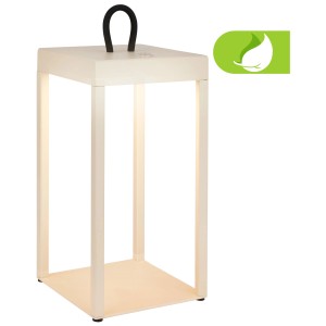 Lanterna LED a batteria dimmerabile Briloner bianca, 5W, 450lm, lampada da tavolo di design.