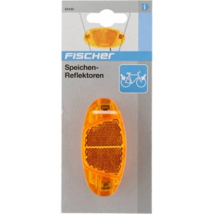 Fischer riflettori per raggi, set da 4 in plastica per biciclette.