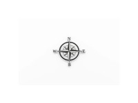 IronBadge Klebebadge Windrose Metall