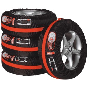 Set di sacche per pneumatici Unitec, 4 pezzi, per pneumatici fino a 225 mm di larghezza e cerchi da 18 pollici.