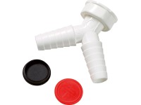 Doppelschlauchtülle Weiss 30,3 mm (G 1) / Ø 20 mm