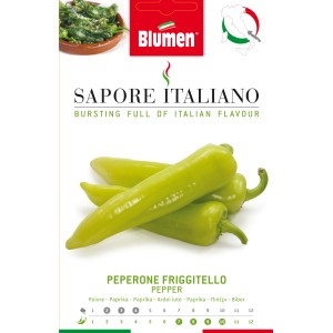 Sachet de graines de poivron Friggitello : Poivrons vert clair de forme conique.