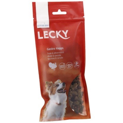 Eric Schweizer Snack per cani Lecky Gastro Happs tacchino & carruba 120 g