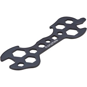 Clé universelle 13 fonctions pour réparations de vélo.
